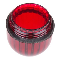 1 pcs - Panel Mount Indicator Lens Domed Style, Red, 15.86mm diameter , 15.86mm Long