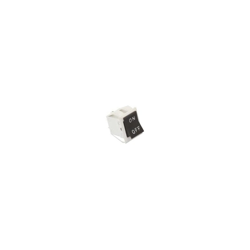 1 pcs : 62012421-0-0 - Rocker Switches 2-pole, ON - None - ON, 4A/8A 250VAC/125VAC not HP rated, Non-Illuminated Black Rocker Sw