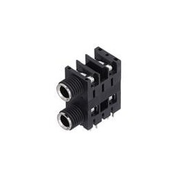 1 pcs : ACJM-MHD - Phone Connectors 1/4' PHONE SKT MONO HPCB PIGYBAC MTL NUT