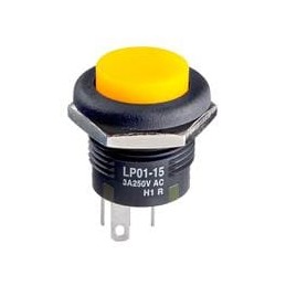 1 pcs : LP0115CCKW015DB - Pushbutton Switches SPDT ON-(ON) 3A AMB ILLUM BUSHING MOUNT