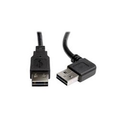 1 pcs : UR020-003-RA - USB Cables / IEEE 1394 Cables USB 2.0 UniRvr Cnnct Cable Right M/M 3'