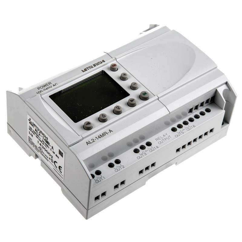 1 pcs - Mitsubishi Alpha 2 Series Logic Module, 100 - 240 V ac Supply, Relay Output, 8-Input, Digital Input