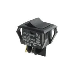 1 pcs : RGSCC201-R-B-B-0 - Rocker Switches MINI ROCKER SWITCH DPST QUICK CONNECT
