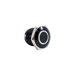 1 pcs : PV6F24011G-301 - Pushbutton Switches ANTI-VANDAL, 2A 48VDC, SPST Off-(On), Panel Mount, Front Solder
