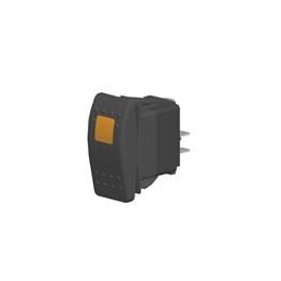 1 pcs : VAD1260B-AEC00-000 - Rocker Switches 2-pole, ON - None - OFF, 20A 12VDC not HP rated, Illuminated Contura II Rocker Blac