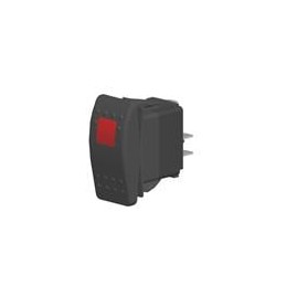 1 pcs : V1D1B60B-ARC00-000 - Rocker Switches 1-pole, ON - None - OFF, 20A 12VDC not HP rated, Illuminated, Sealed Contura II Roc