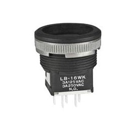 1 pcs : LB16WKW01 - Pushbutton Switches ON-ON ROUND PANEL SEAL BODY ONLY