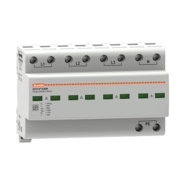 1 pcs - Lovato Single Phase Surge Protector, 100kA, DIN Rail Mount