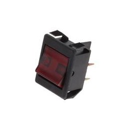 1 pcs : CRTL111A250V1M9 - Rocker Switches DP RKR 250V BLK/RED