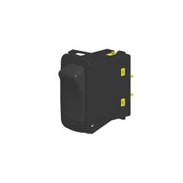 1 pcs : L12D1S001-AZZ00-000 - Rocker Switches 1, (ON) - None - OFF, 20A 12VDC not HP rated, Non-Illuminated Rocker