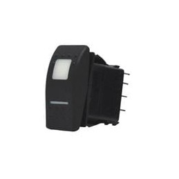 1 pcs : VLD2S00WAZY34100 - Rocker Switches DPDT (ON)OFF(ON) 20A 12V Wht FlushBracke