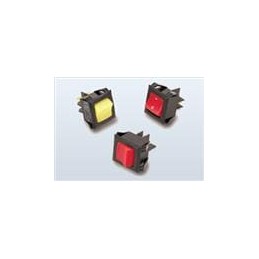 1 pcs : LRGSCK611-R-L-B-A/125N - Rocker Switches DPST 15A 250V Rocker