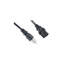 1 pcs : 312011-01 - AC Power Leads SJT, 3X16 BLK 6.56' 125V 13A