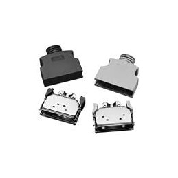 1 pcs : 10336-3210-006 - D-Sub Backshells JUNC SHELL 36POS BLK