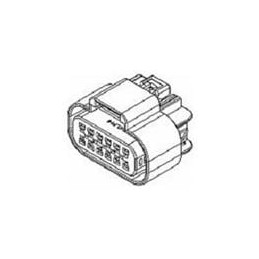 1 pcs : 13530777 - Automotive Connectors 12P FM BLK CON ASSY GT 150 SERIES 15AMPS