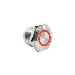 1 pcs : PV6F240SSG-3G1 - Pushbutton Switches 2A 48VDC RED/GRN LED 16mm Off(On) SPST
