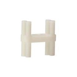 1 pcs : RL1-140 - LED Mounting Hardware LED Mount Vert .140 in Nylon White