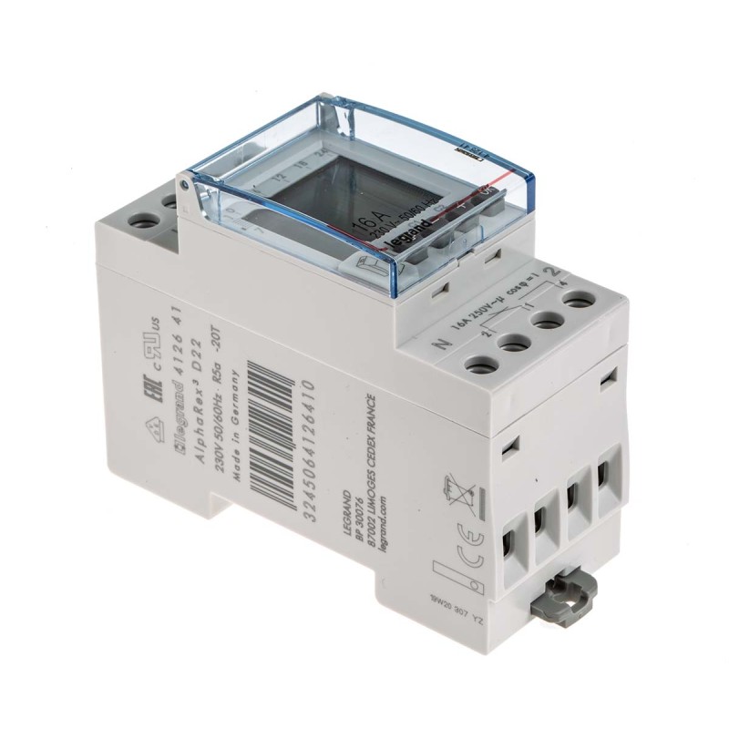 1 pcs - Legrand Digital DIN Rail Time Switch 230 V ac, 2-Channel
