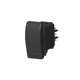 1 pcs : VLBAS00C-AZC00-000 - Rocker Switches 2-pole, (ON) - OFF - (ON), 15A 24VDC not HP rated, Non-Illuminated, Sealed Contura 
