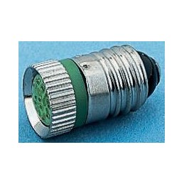 1 pcs - RS PRO Yellow LED Indicator Lamp, 24V ac/dc, E10 Base, 10mm Diameter, 120/110mcd