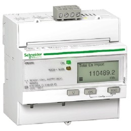 1 pcs - Schneider Electric 1, 3 Phase LCD Energy Meter, Type