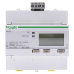 1 pcs - Schneider Electric 1, 3 Phase LCD Energy Meter, Type