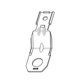 1 pcs : 1027-002-0800 - Automotive Connectors CLIP, STEEL, ZINC, 13MM HOLE, ST, DT8PIN