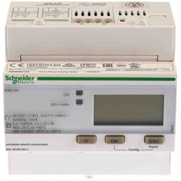 1 pcs - Schneider Electric 1, 3 Phase LCD Energy Meter