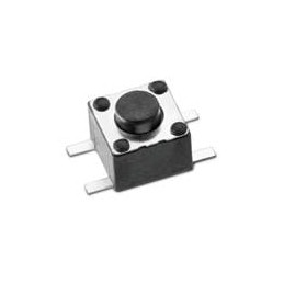 1 pcs : 430181038816 - Tactile Switches Tact Switch SMT 3.8mm Blk Act.