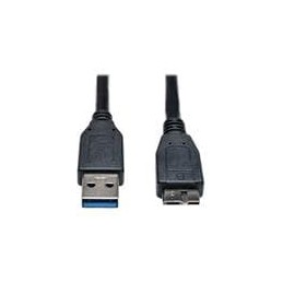 1 pcs : U326-001-BK - USB Cables / IEEE 1394 Cables 1FT BLK USB3 A/MICRO-B CBL