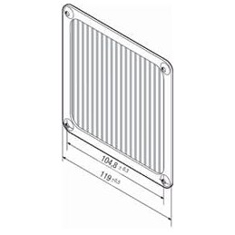 1 pcs : LZ60 - Fan Accessories Fan Filter for 4000/9000 Series, Stainless Steel Wire Mesh Filter