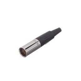1 pcs : AG3M - XLR Connectors 3 Pole Mini XLR Cable Connectors G Type Male Machined Contacts Nickel Finish