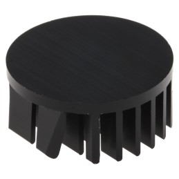 1 pcs - Heatsink, Universal Round Alu, 15.23K/W, 32 (Dia.) x 14mm, Adhesive Foil, Conductive Foil