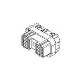 1 pcs : 12040920 - Automotive Connectors 18P FEMALE BLACK MP 150 SERIES 14AMPS