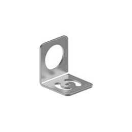 1 pcs : SMBAMS30RA - LED Mounting Hardware Bracket: 30 mm Right-Angle, Material: 12 Gauge cold rolled steel, Curved mounting slo