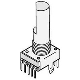1 pcs : SR1712F-0202-20F0A-N9-N-027 - Rotary Switches 2 POLE 2 POS D SHAFT
