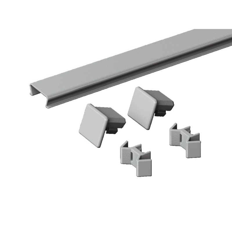 1 pcs - Rittal TS Series RAL 7035 Plastic Baying Cover, 600mm L for Use with TS, TS IT, VX, VX IT