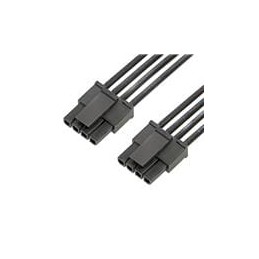 1 pcs : 214750-2041 - Rectangular Cable Assemblies Micro-Fit 3.0 SR R-R 4CKT 150 MM Au