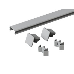 1 pcs - Rittal TS Series RAL 7035 Plastic Baying Cover, 500mm L for Use with TS, TS IT, VX, VX IT