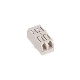1 pcs : F727750700 - Fibre Optic Connectors LC snap-in mounting adaptor with zirconia alignment sleeve for duplex MM PC