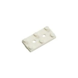 1 pcs : 470-025 - Mounting Fixings Crystal Insultr Tabs 2-Lead Nylon White