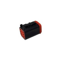1 pcs : DT06-6S-P012 - Automotive Connectors 6 WAY DT BLACK PLUG