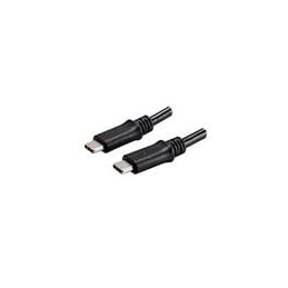 1 pcs : CBL-UC-UC-10BP - USB Cables / IEEE 1394 Cables Cable, USB, 1000 mm, Type C 2.0 to Type C 2.0, 28 AWG, PVC, Black