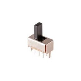 1 pcs : SLW-111629-7A-D - Slide Switches 11.1 x 6.2 x 5.5 mm, 7 mm Raised Slide Actuator, Vertical, Through Hole