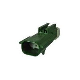 1 pcs : 54200273 - Automotive Connectors 2 way Male APEX 2.8 Sealed Dark Green CONN