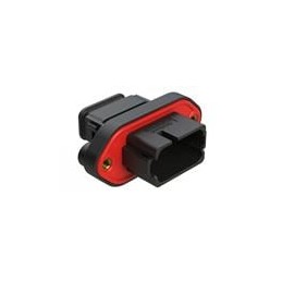 1 pcs : AT16-18PB-PM15 - Automotive Connectors 18 Position Panel Mo Cap, Keyed B, Black