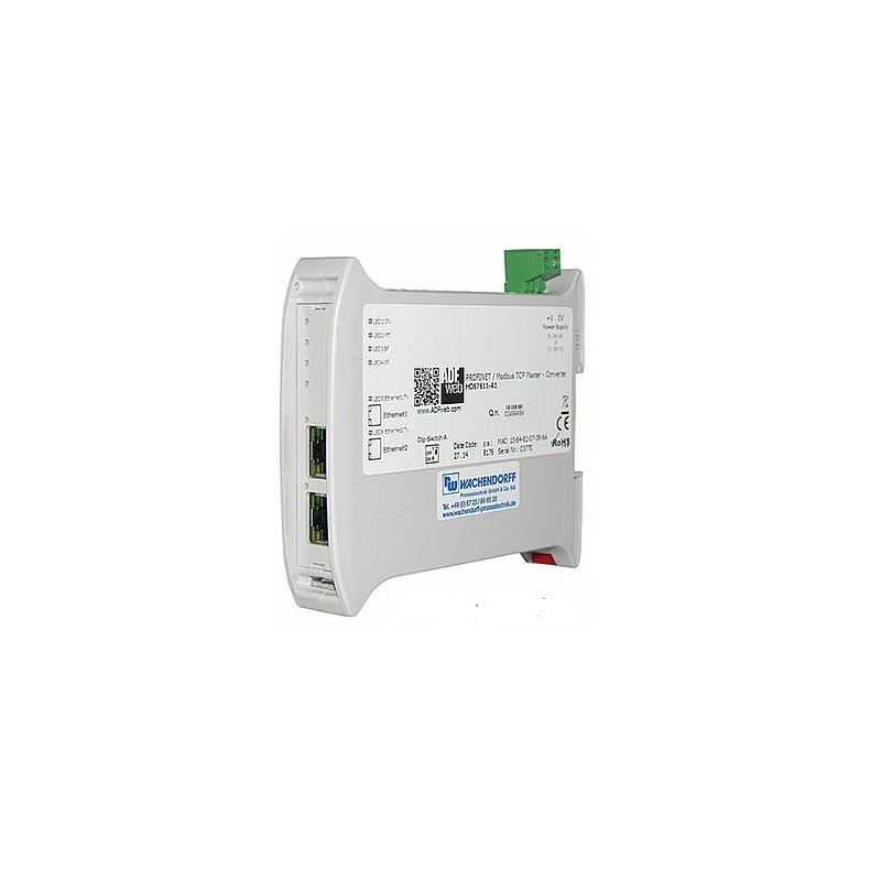 1 pcs - Wachendorff HD67xxx Series Gateway Server for Use with PROFINET and Modbus TCP, Digital, Digital