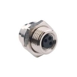 1 pcs : 855-003-203R004 - Circular Metric Connectors M8 3 Pos F Pan mnt Sold cup