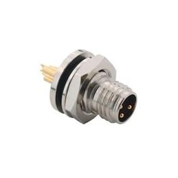 1 pcs : 855-003-103R004 - Circular Metric Connectors M8 3 Pos M Pan mnt Sold cup