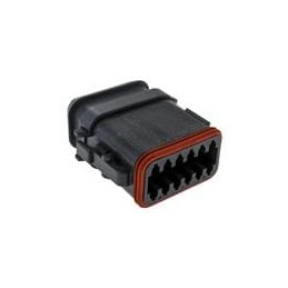 1 pcs : DT06-12SB-E008 - Automotive Connectors PLG, 12P, BLK, N, XCAP, B